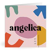 Geboortekaartje naam Angelica m2