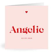 Geboortekaartje naam Angelie m3