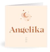 Geboortekaartje naam Angelika m1