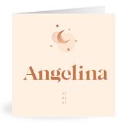 Geboortekaartje naam Angelina m1