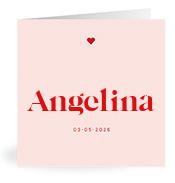 Geboortekaartje naam Angelina m3