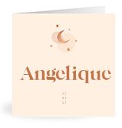 Geboortekaartje naam Angelique m1