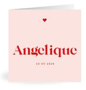Geboortekaartje naam Angelique m3