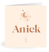 Geboortekaartje naam Aniek m1