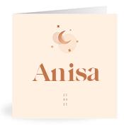 Geboortekaartje naam Anisa m1