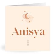 Geboortekaartje naam Anisya m1