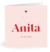 Geboortekaartje naam Anita m3