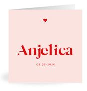 Geboortekaartje naam Anjelica m3