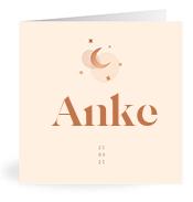 Geboortekaartje naam Anke m1