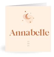 Geboortekaartje naam Annabelle m1