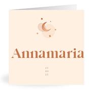Geboortekaartje naam Annamaria m1