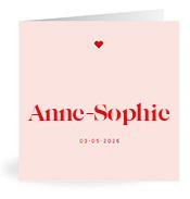 Geboortekaartje naam Anne-Sophie m3