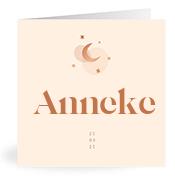Geboortekaartje naam Anneke m1