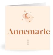 Geboortekaartje naam Annemarie m1