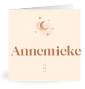 Geboortekaartje naam Annemieke m1
