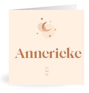 Geboortekaartje naam Annerieke m1