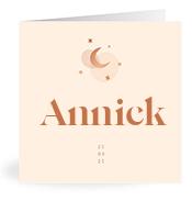 Geboortekaartje naam Annick m1