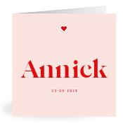 Geboortekaartje naam Annick m3