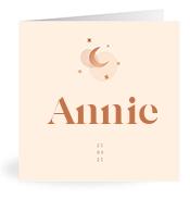 Geboortekaartje naam Annie m1