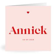 Geboortekaartje naam Anniek m3