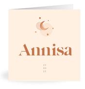 Geboortekaartje naam Annisa m1