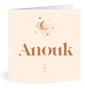 Geboortekaartje naam Anouk m1