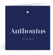 Geboortekaartje naam Anthonius j3