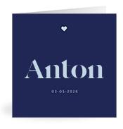 Geboortekaartje naam Anton j3