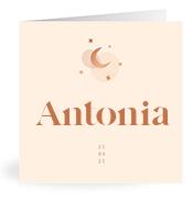 Geboortekaartje naam Antonia m1