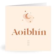 Geboortekaartje naam Aoibhín m1