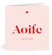 Geboortekaartje naam Aoife m3