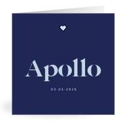 Geboortekaartje naam Apollo j3