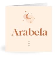 Geboortekaartje naam Arabela m1