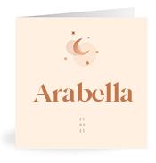 Geboortekaartje naam Arabella m1