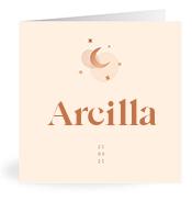 Geboortekaartje naam Arcilla m1