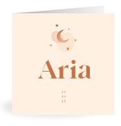 Geboortekaartje naam Aria m1