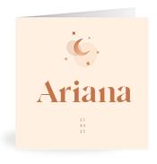 Geboortekaartje naam Ariana m1