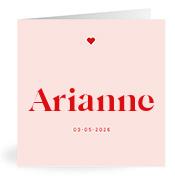 Geboortekaartje naam Arianne m3