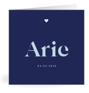 Geboortekaartje naam Arie j3