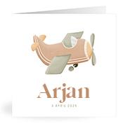 Geboortekaartje naam Arjan j1