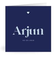 Geboortekaartje naam Arjun j3
