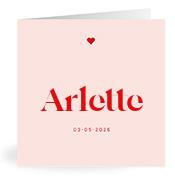 Geboortekaartje naam Arlette m3