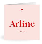 Geboortekaartje naam Arline m3