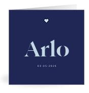 Geboortekaartje naam Arlo j3