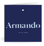 Geboortekaartje naam Armando j3