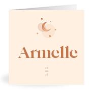 Geboortekaartje naam Armelle m1