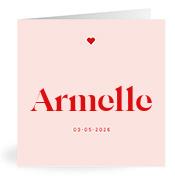 Geboortekaartje naam Armelle m3