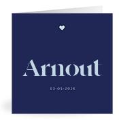 Geboortekaartje naam Arnout j3