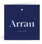 Geboortekaartje naam Arran j3