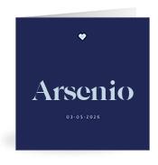Geboortekaartje naam Arsenio j3